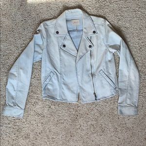 Nordstrom light denim Moto jacket